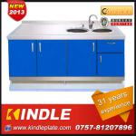 precision stainless steel metal kitchen cabinet free standing in modern style-K-SS03