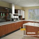 Laminated plywood kitchen cabinet kitchen furniture made in China-HK - F01