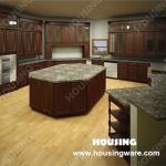 Fully customized traditional painted kitchen design, painted solid wood kitchen cabinets ,wood country style-USA villa kitchen