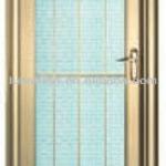 Aluminum strip decorating glass louvered door-LHT52