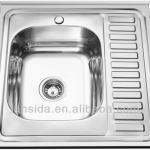 2014 Stainless Steel Kitchen Sink with drain board (LS6060)-LS6060