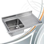 restaurant stainless steel drainboard hotel sink stainless steel drainboard sink equipments for restaurants stand 15 years-LHS-140070s