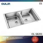 Oulin kitchen sink stainless steel (OL-S8201)-OL-S8201