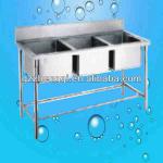 Three Tank Of Stainless Steel Wash Basin(211701)-211701