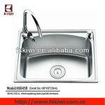 6045 india design kitchen single bowl stainless steel basin-H6045RS