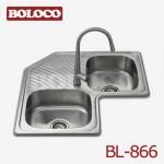 Triangle overmounted Corner kitchen sinks BL-866-BL-866