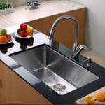 Used kitchen sinks stainless steel with single bowl-9010055
