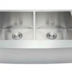 handmade stainless steel apron kitchen sink-A332255