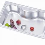 Top mount Stainless Steel Sink Size 750 X 450mm Model: U(1)-U 750 X 450mm
