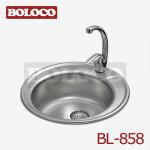 BL-858 DM 490mm Round Stainless Steel Kitchen Sink-BL-858