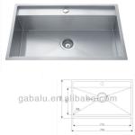 5 Radian stainless steel sink 6302 single sink-6302