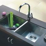 stainless double bowl kitchen sink-321955