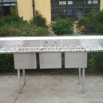 Kitchen Solio stainless steel Luxury NSF Sinks-HZ-3-RL