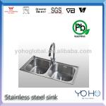 stainless steel sink undermount kitchen sink double bowl-YH4006A