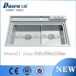 DS8350 Double bowl stainless steel kitchen handmade sink-DS8350