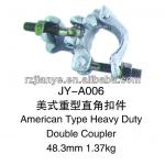 EN74 American type heavy forged double scaffolding coupler-JY-A006