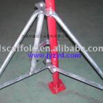 Scaffolding tripod prop holder-round