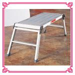 folding aluminum portable platform ladder with BS 2037 by SGS-DLW201