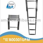 SS Under Platform Telescoping Ladder w/Tracking sliding Gudgeon/marine hardware-B00301UPM B00351UPM