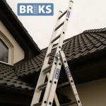 Aluminium extension step ladder with EN131 ( OEM available )-3X14