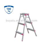 Hot sale aluminum step ladder in Clear Anodized 3 steps-TM-79A