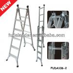 New design Household Dual-purpose Aluminum Ladder-FUDA106-2