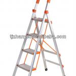 Household Aluminum Wide Step Ladder with handrail-ZY003 Aluminium Wide Step Ladder