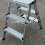 3step aluminum double sided ladder thickness of aluminum :1.0mm-LN-LM003