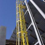High quality best price insulated FRP/fiberglass hingle companion ladder-