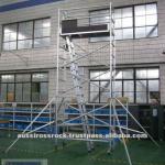 Adjustable Caster Mobile Aluminium Tower Metal Scaffolding-SKU  00008