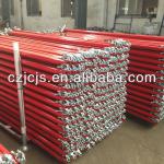 Red powder coated scaffolding brace with couplers-JC-Frame