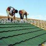Colorful Stone Chip Coated Metal Roofing Tile-Roof tile