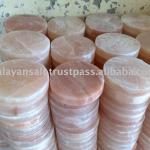 Himalayan Rock Salt Round Tile SMOOTH-