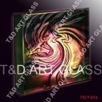 Textured colored glass brick-TD-T-010