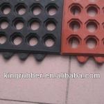 Waste Tyre Rubber Floor Pavers-KM104 rubber matting