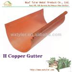 6.5&quot; COPPER GUTTER---Half Round Copper/Aluminum Gutter&amp;Downspout System-WXT CH-G