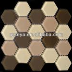 2013 Hexagonal crystal glass mosiac tiles-GTYE130217
