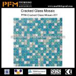 Mix Color Cheap Cracked crystal glass mosaic-PFM-Cracked crystal glass mosaic-001
