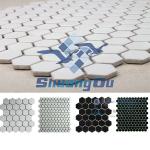 many colors hexagon mosaic tile for kitchen and bathroom wall and floor tiles-Y48H03-1