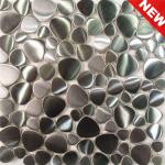 Stainless Steel Mosaic Tiles, Metal Mosaic, Brushed Stainless Steel Mosaic Tile-KM20130004
