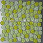 Foshan high quality colored wall tiles bathroom glass mosic 300*300-XF2003