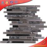 HSD108 Brown Glass Mosaic Strip Sticker Living Room Wall Tiles Kitchen Bathroom Wall Tiles-HSD108