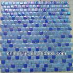 Mosaic blue glass swimming pool mosaic tiles-CGFC053