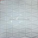 8mm super white,irregular shaped glass mosaic-MCM2105