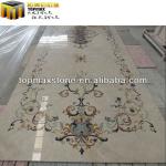 Fine lobby decorative marble tile floor medallions-TPW-2230