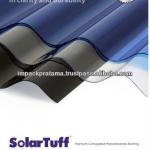 High Quality Color Corrugated Solid Polycarbonate PC Sheet-Corrugated Solid Polycarbonate Sheet