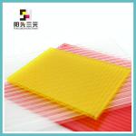 yellow polycarbonate sheet;polycarbonate panel;sanyuan sheet-2.1m*5.8m/2.1m*11.8m-12m