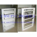 pvc shutter window profile-White color