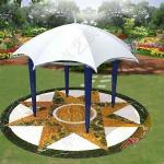 Steel Garden Shade Strech Membrane Tent-MEM-261