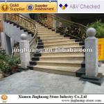 Rusty yellow granite stair &amp; riser-JHS stair
